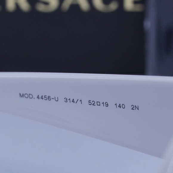 Versace VE4456U 314/1 Oval Sunglasses – White/Grey main image 4